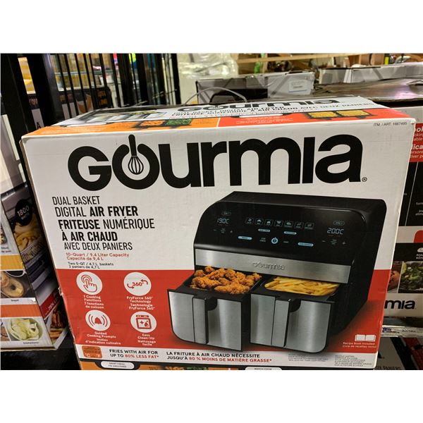 GOURMIA DUAL BASKET DIGITAL AIR FRYER