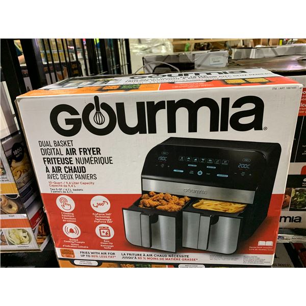 GOURMIA DUAL BASKET DIGITAL AIR FRYER