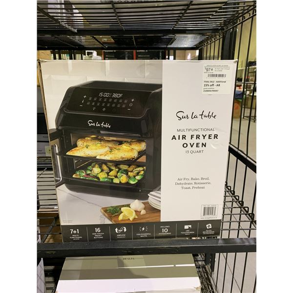 SUR LA TABLE MULTIFUNCTIONAL AIR FRYER OVEN