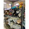 Image 1 : RACK OF ASSORTED TOYS INCLUDING; STUFFED ANIMALS, TODDLER TOYS, ELSA & CHEWBACCA KIDS BLANKETS