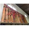 Image 2 : 5 PANELS OF FALL FENCING DECOR PANELS 47X89" PER PANEL