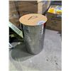 Image 1 : STAINLESS STEEL CYLINDRICAL WASTE BIN WITH LID 23X14"