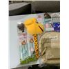 Image 2 : ASSORTED ITEMS INCLUDING; XIMIVOGUE BASEBALL CAP, GIRAFFE TOY, CHILDREN'S TOOTHBRUSH & MORE