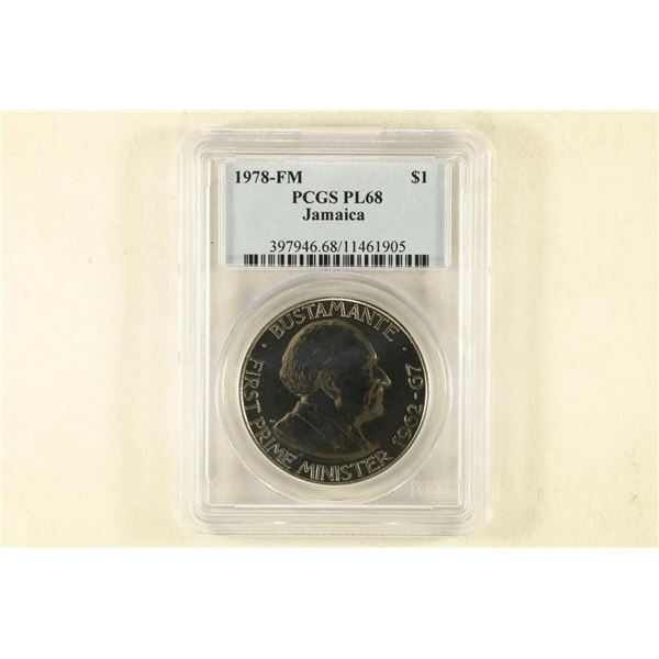 1978-FM JAMAICA $1 PCGS PL68