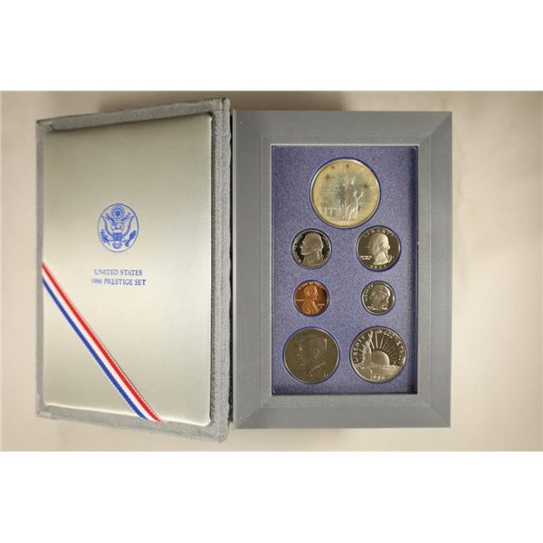 1986 US PRESTIGE PROOF SET STATUE OF LIBERTY