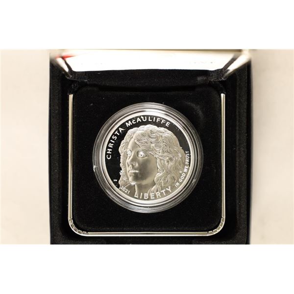 2021-P US PF SILVER DOLLAR CHRISTA MCAULIFFE