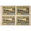 Image 2 : 4-1921 GERMAN PFENNIG NOTGELD BILLS: ALL CRISP UNC