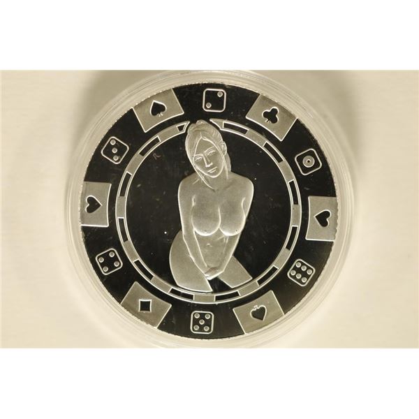 1 TROY OZ .999 FINE SILVER PROOF ADULT THEMED