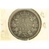 Image 1 : 1858 CANADA SILVER TWENTY CENTS VERY FINE