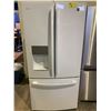 Image 1 : GE WHITE FRENCH DOOR FRIDGE WITH ROLLOUT FREEZER & WATER/ICE DISPENSER