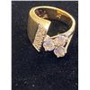 Image 1 : 18K LADIES RING SET WITH DIAMONDS (6.3G) SIZE 4