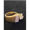 Image 2 : 18K LADIES RING SET WITH DIAMONDS (6.3G) SIZE 4