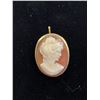 Image 1 : 18K CAMEO BROOCH/ PENDANT