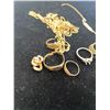 Image 2 : MISC GOLD JEWELRY (23.4G)