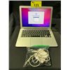 Image 1 : APPLE MACBOOK AIR MODEL A1466 WITH CHARGER & WIRELESS MOUSE (TRACKPAD CRACKED, OPERATING SYSTEM