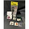 Image 1 : ASSORTED ITEMS INCLUDING; THE ORIGINAL KIT-CAT CLOCK & ASSORTED BROOCHES