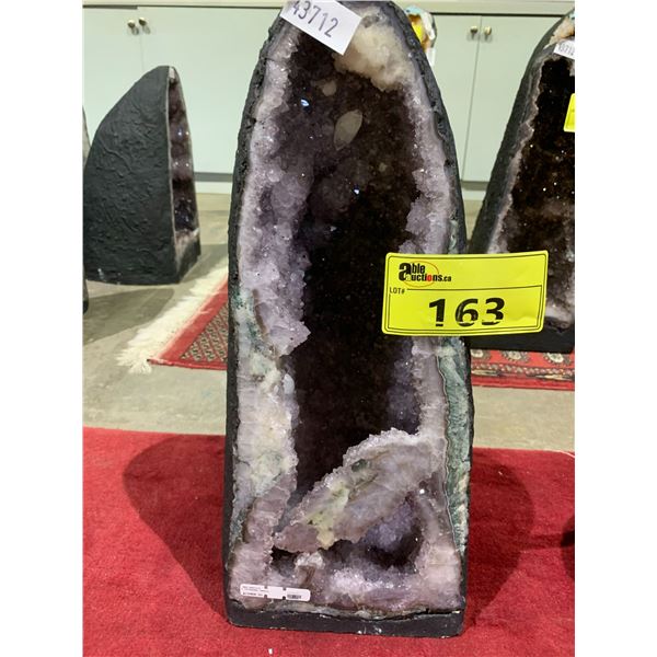 NEW AMETHYST CATHEDRAL GEODE BRAZIL (UNKNOWN WEIGHT) RETAIL $12960.51 APPROX 18X8X7"