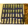 Image 2 : MARBLE CHESS BOARD 25-3/4X25-3/4X1" WITH STONE CHESS PIECE SET