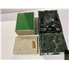 Image 2 : 2 MARBLE JEWELRY BOXES WITH PLAYING CARDS CONTENTS