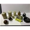 Image 1 : ASSORTED MARBLE ITEMS INCLUDING; TABLE LIGHTERS, CONTAINERS, ASH TRAY & MORE