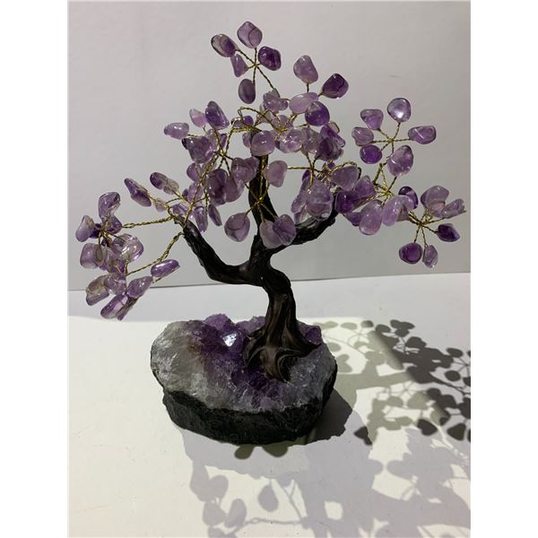 NEW AMETHYST CRYSTAL TREE BRAZIL RETAIL $2149.51 APPROX 10X5-1/2X3-1/2 