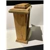 Image 2 : BATTERY OPERATED WOODEN FRAME CLOCK- APPROX 1'2X10.5"