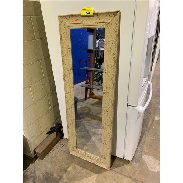 FRAMED WALL MIRROR APPROX 56 X 19"