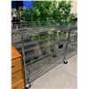 Image 2 : 3 TIER METAL ROLLING STORAGE RACK APPROX 47.5 X 18"