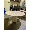 Image 1 : ROUND STONE TOP DINING TABLE APPROX 55" DIAMETER