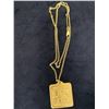 Image 1 : 18K CHAIN (19") WITH 22K PENDANT WITH CHINESE MOTIF