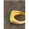 Image 2 : 14K MENS RING SET WITH JADEITE
