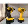 Image 2 : DEWALT 1/4" CORDLESS DRIVER WITH 18V BATTERY & DEWALT 3/8" CORDLESS DRILL/DRIVER WITH 14.4V BATTERY