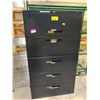 Image 1 : 5 DRAWER METAL LOCKING FILING CABINET 36X18X65" (NO KEY)