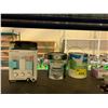 Image 2 : ASSORTED ITEMS INCLUDING; PAINT CANS, TRIO SHOWER DISPENSER, HOSES & MORE