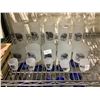 Image 2 : SHELF OF FROSTED GLASSES, MARTINI GLASSES, WINE GLASSES, AND MORE