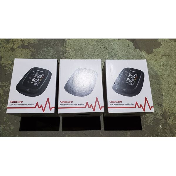 3 SINOCARE ARM BLOOD PRESSURE MONITORS