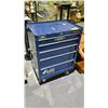 Image 1 : MASTERCRAFT MOBILE TOOLBOX WITH ASSORTED CONTENTS INCLUDING; METAL SNIPS, DRYWALL SANDPAPER,