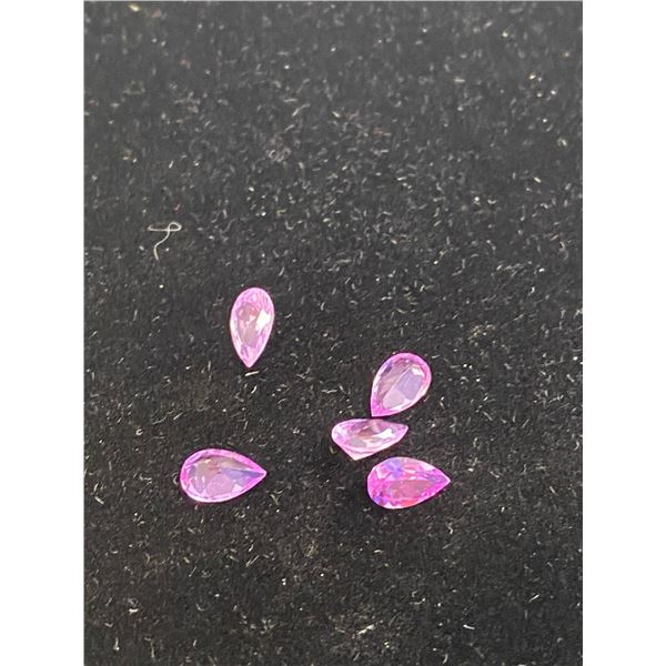 PEAR SHAPEDLAB GROWN PINK SAPPHIRE 6.05CT