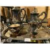 Image 2 : ASSORTED ITEMS INCLUDING; SILVER PLATED DISHWARE, BRONZE CONTAINER, STAINLESS STEEL CUPS & MORE
