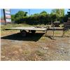 Image 2 : 8'X90" WOOD FLAT DECK TRAILER