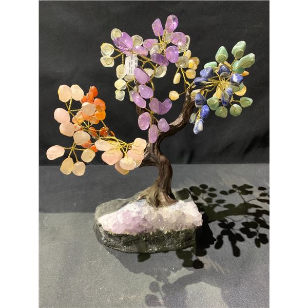 NEW CHAKRA CRYSTAL TREE BRAZIL RETAIL $1989.98 APPROX 11X6X3 