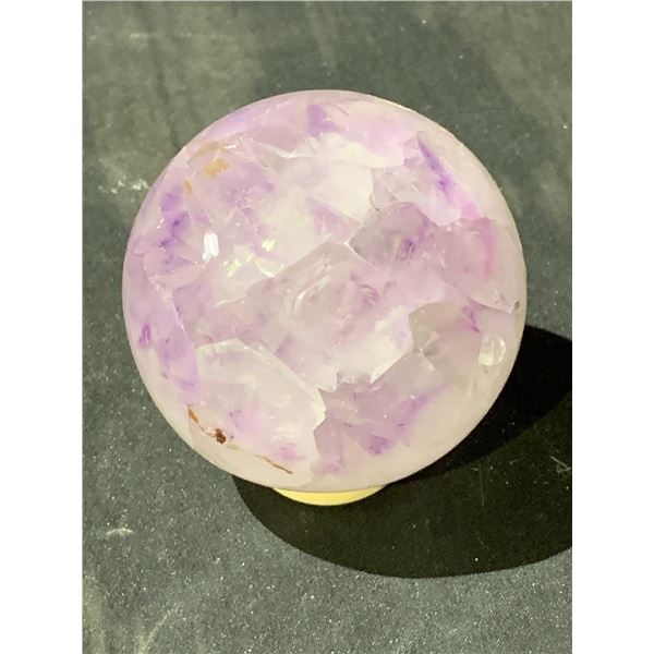 AMETHYST SPHERE BRAZIL RETAIL $1889.98 APPROX 2.5X2.5"