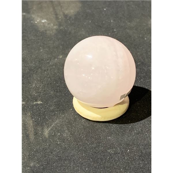 ROSE QUARTZ SPHERE BRAZIL APPROX 1X1 