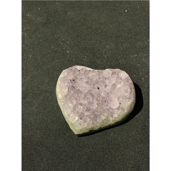 AMETHYST HEART BRAZIL RETAIL $289.51 APPROX 2X2"