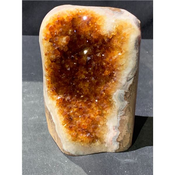 CITRINE (HEATED AMETHYST) GEODE BRAZIL RETAIL $1898.51 APPROX 5X3"