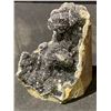 Image 1 : BLACK AMETHYST GEODE BRAZIL APPROX 3.5X2.5"