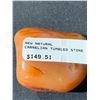 Image 3 : NEW NATURAL CARNELIAN TUMBLED STONE RETAIL $149.51 APPROX 2X2"