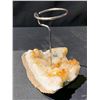 Image 2 : NEW CITRINE CANDLE HOLDER RETAIL $489.51 APPROX 5X4