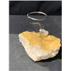 Image 2 : NEW CITRINE CANDLE HOLDER RETAIL $489.51 APPROX 5X4