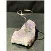 Image 2 : NEW AMETHYST CANDLE HOLDER RETAIL $489.51 APPROX 5X3"